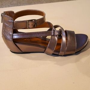 Eurosoft by Sofft Metallic Dark Silver Sandals